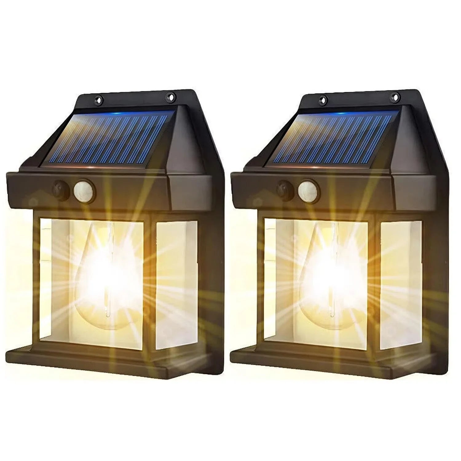 1/2 PCS Solar Wall Light with Motion Sensor Independently Used for Terrace Porch Garden Deck Fence