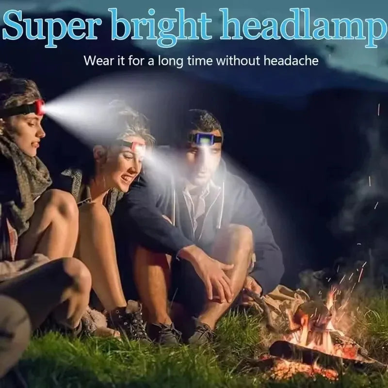 Rechargeable Flashlight Cap Light Rechargeable Led Headlamp Super Powerful Flashlights High Power Flashlight Hiking Lamp Battery