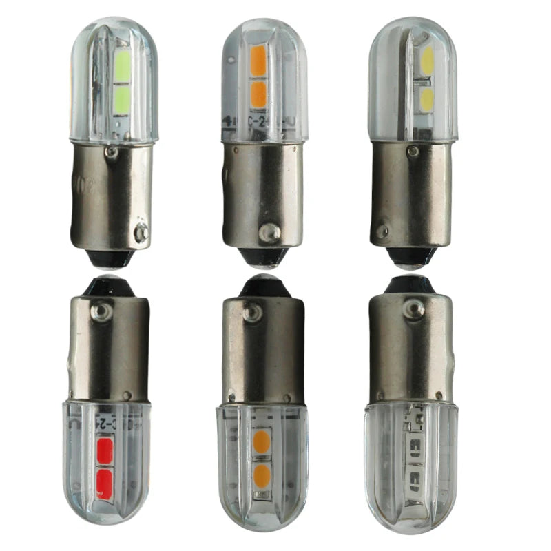 BA9S T4W Car Led Interior Bulb 6v 12v 24v 220v Mini Colorful 1W Auto Indicator Warning Light Signal Energy Saving Lamp 6 Volt