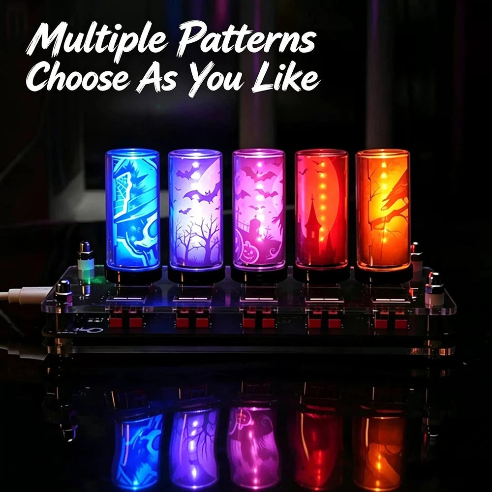 LED Touch Dimming Night Light USB Filament Glass Bulb 5V Retro Edison Bulb Car Decoration Halloween Decor Atmosphere Light
