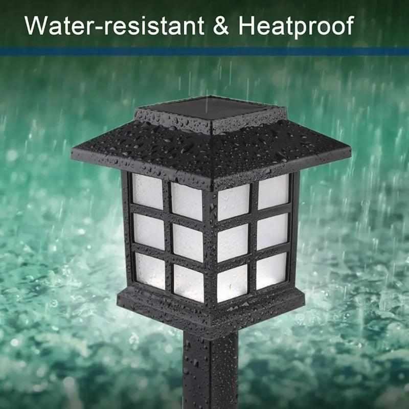 8pcs Led Solar Pathway Lights Waterproof Outdoor Solar Lamp for Garden/Landscape/Yard/Patio/Driveway/Walkway Lighting