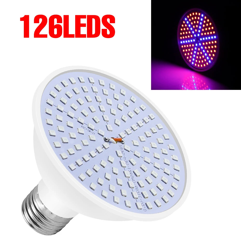 LED Plant Grow Lights Bulb E26/E27 Full Spectrum 85-265V Flowers Hydroponics Greenhouse Tent Growbox Cultivation Phytolamp Bulbs