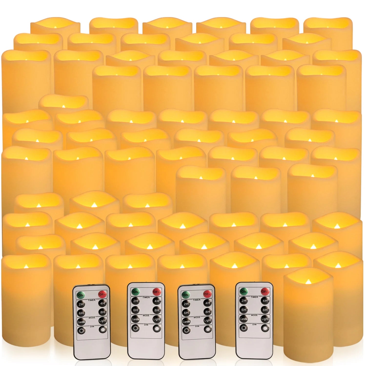 24-144 Units/Set of Waterproof Indoor Flameless LED Candle Lights Wholesale, Party Supplies for Gatherings and Festivals