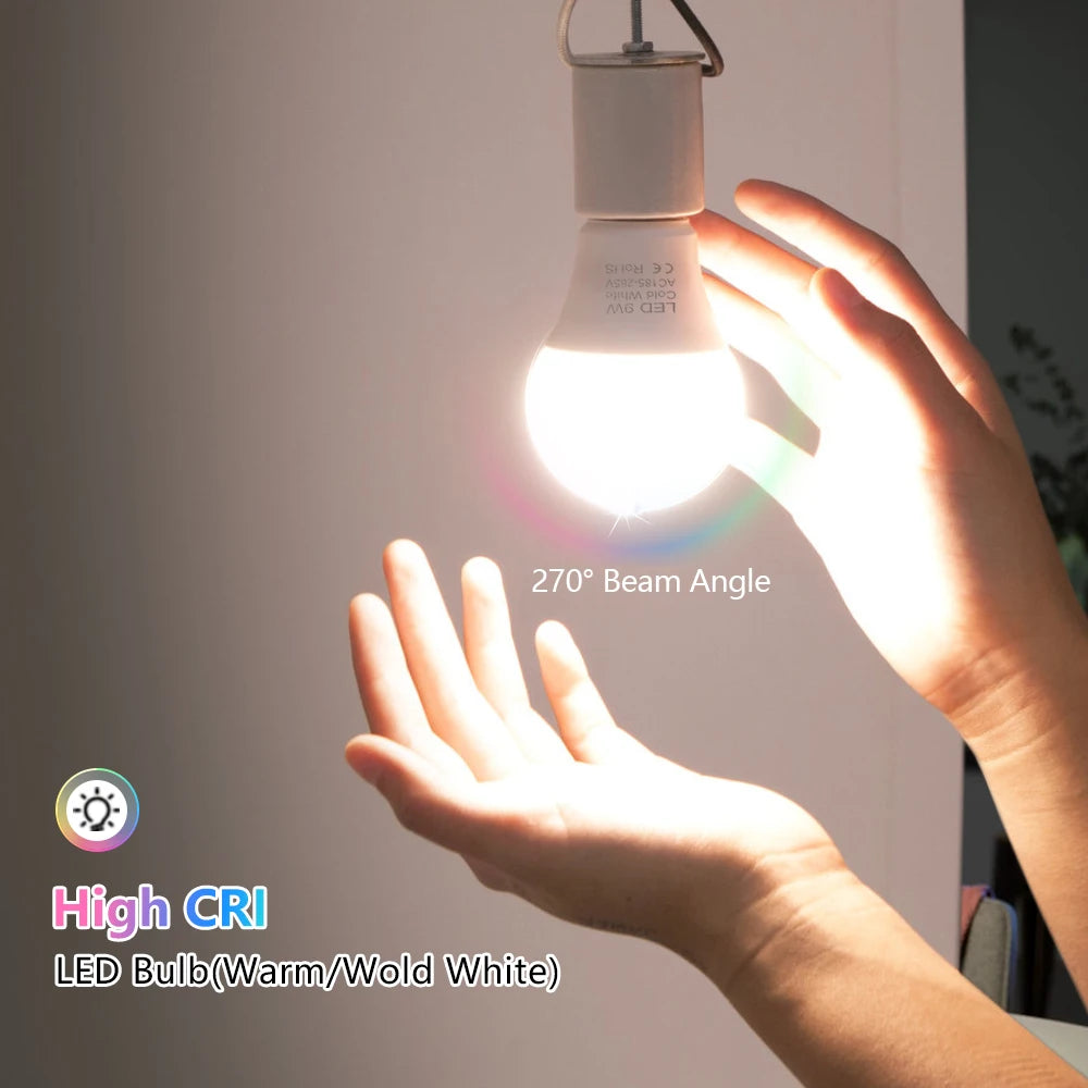 E27 LED Bulb 3W 6W 9W 12W 15W 18W AC 220-240V Warm or Cold White SMD2835 Globe Lamp for Bedroom and Living Room