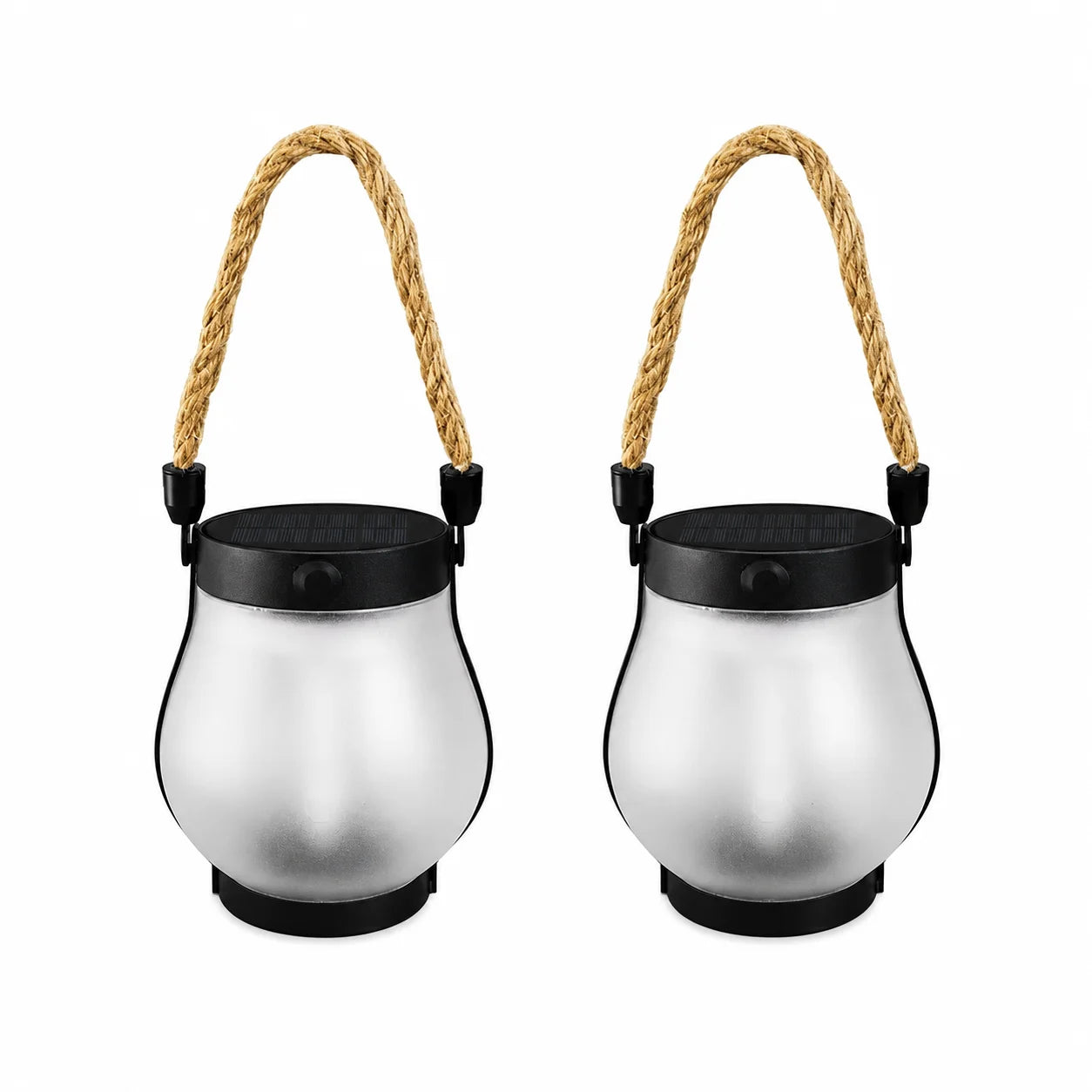 Solar Flame Hanging Lantern Type-C Fast Charging Waterproof 3D Flickering Flame Lamp for Garden Patio Camping Decor