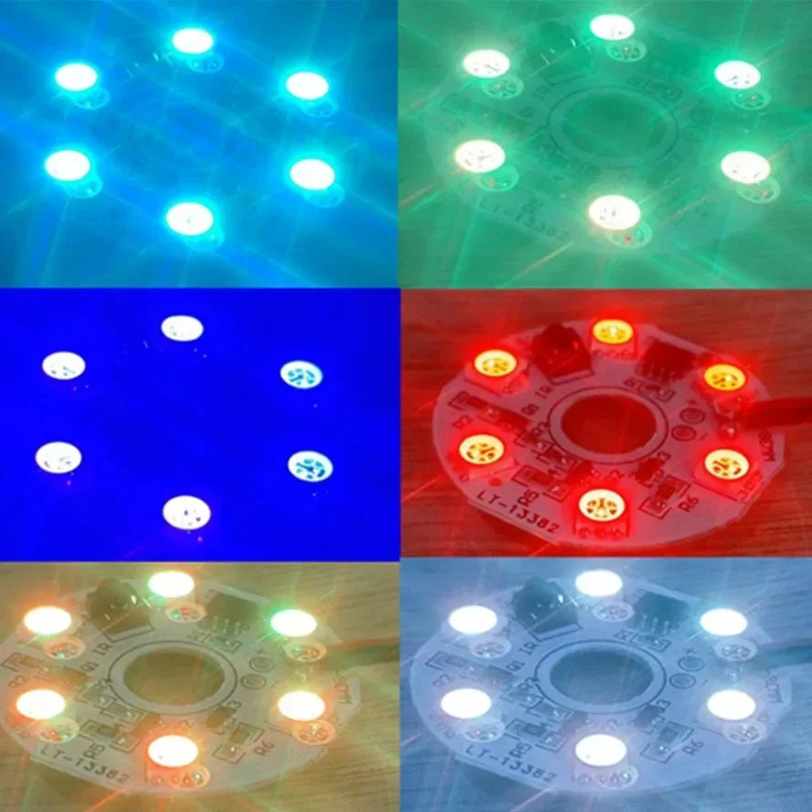 1Set 5V RGB LED Lights Plate Linkage Control Colorful Source Wireless Remote Car LED Interior Ambient Light LED Beads COB Chip