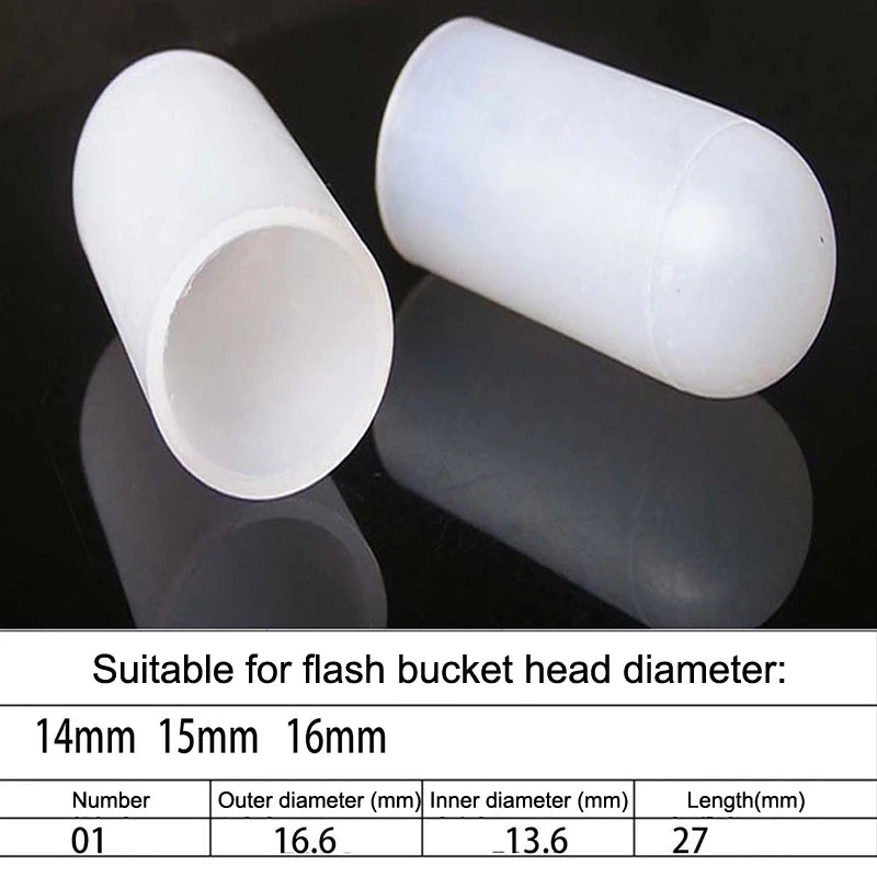 2Pcs Silicone Elastic Flashlight Lampshade For SP31 SP35 IF22A C8G IF25A SP36 S2 C8 EA01 TS21 Q8 14-75MM Torch