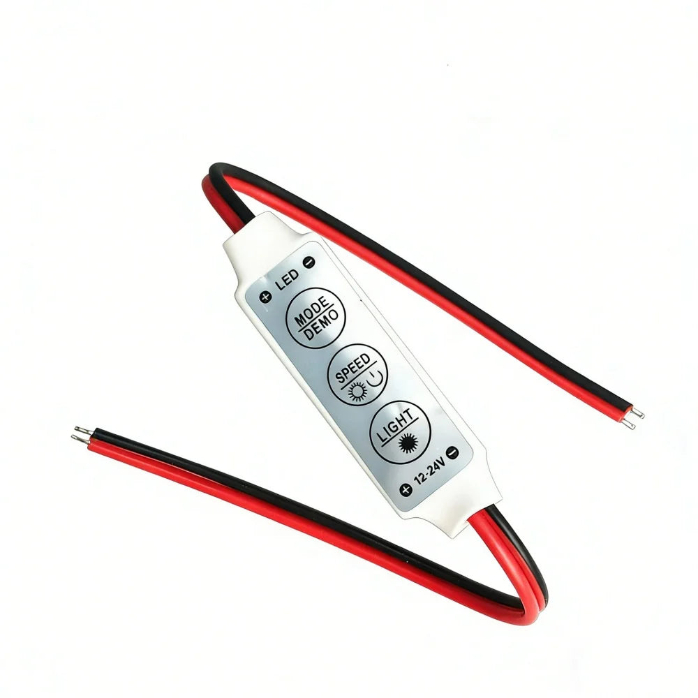 LED Strip Controller Mini Dimmer RF Remote DC 5V 12V 24V Controller For LED 5050 2835 Strip Single Color