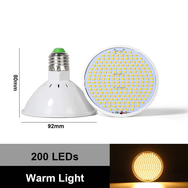 E27 LED Plant Grow Light LED Lamp Spotlight Bulb AC85-265V Full Spectrum Indoor Hydroponics Flower Seedling LED Phyto Lamp