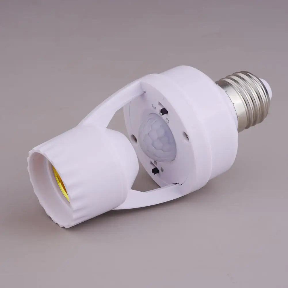 Smart Motion Sensor Led Lamp Base E27 PIR Induction Sensor Adapter Lamp Base Converter For Homes Offices And Commercial Places