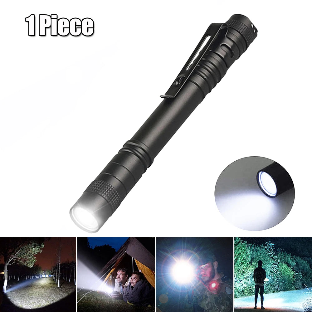Mini Pen Light Flashlight Red/White/395nm Torch Penlight Flashlight with Clip Pet Dog Cat Urine Stain Ore Money Detection Torch