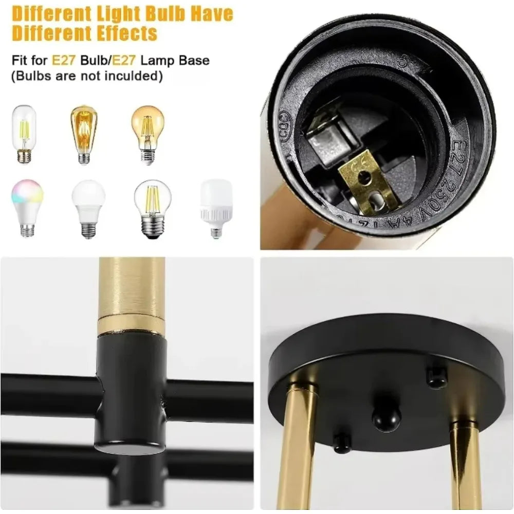 JOYINLED Hot Sales Modern Chandeliers  2/4/6/8BG Simple Decoration Ceiling Lamp Flush Mounted Indoor Room Lights Ceiling