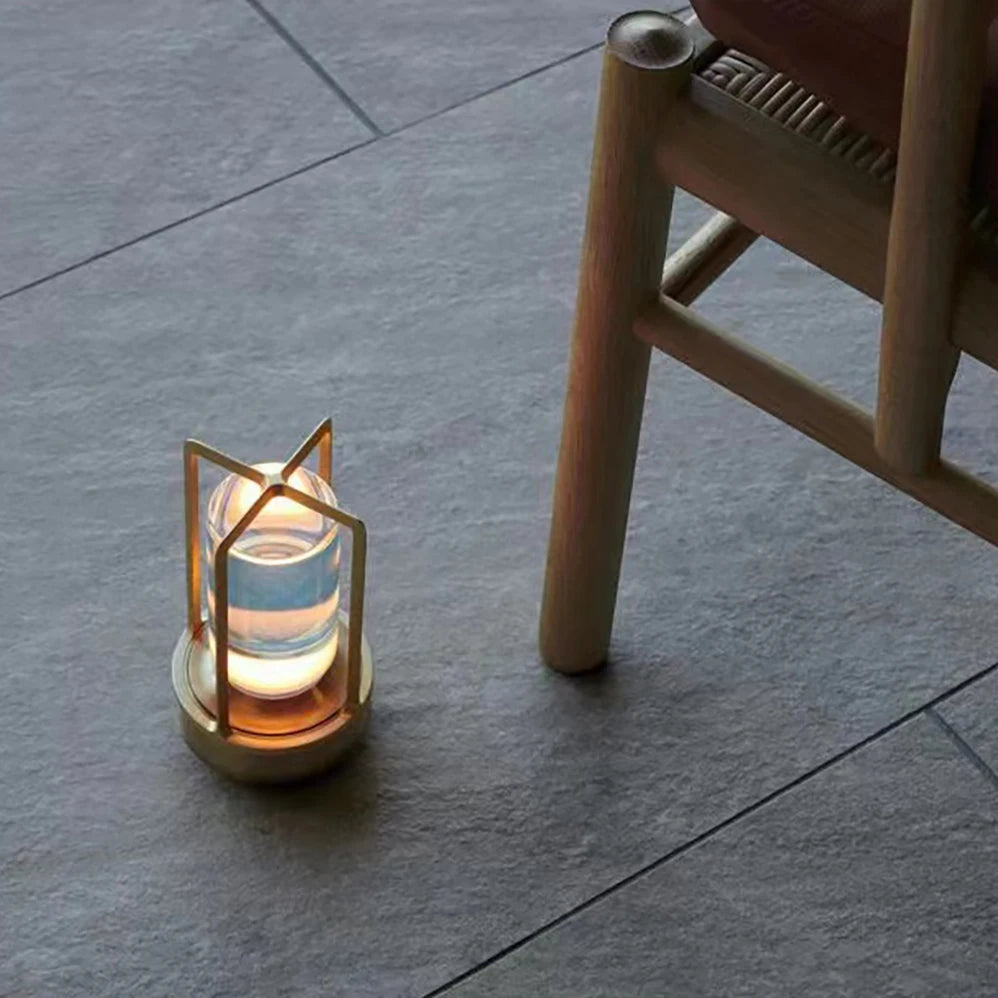 Crystal Lamp Plastic Bedside Table Bedroom LED Touch Table Lamp Restaurant Decoration Atmosphere Night Light