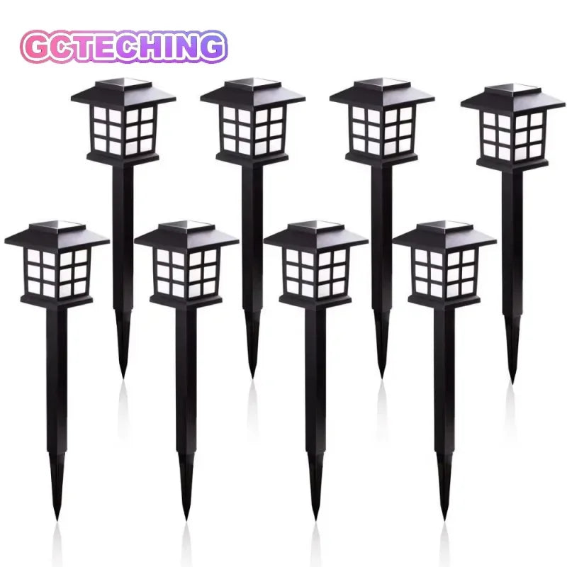 Solar Pathway Lights 8-Pack, Waterproof LED Outdoor Solar Lamps, Landscape Lighting for Garden, Yard, Patio, Driveway & Walkway