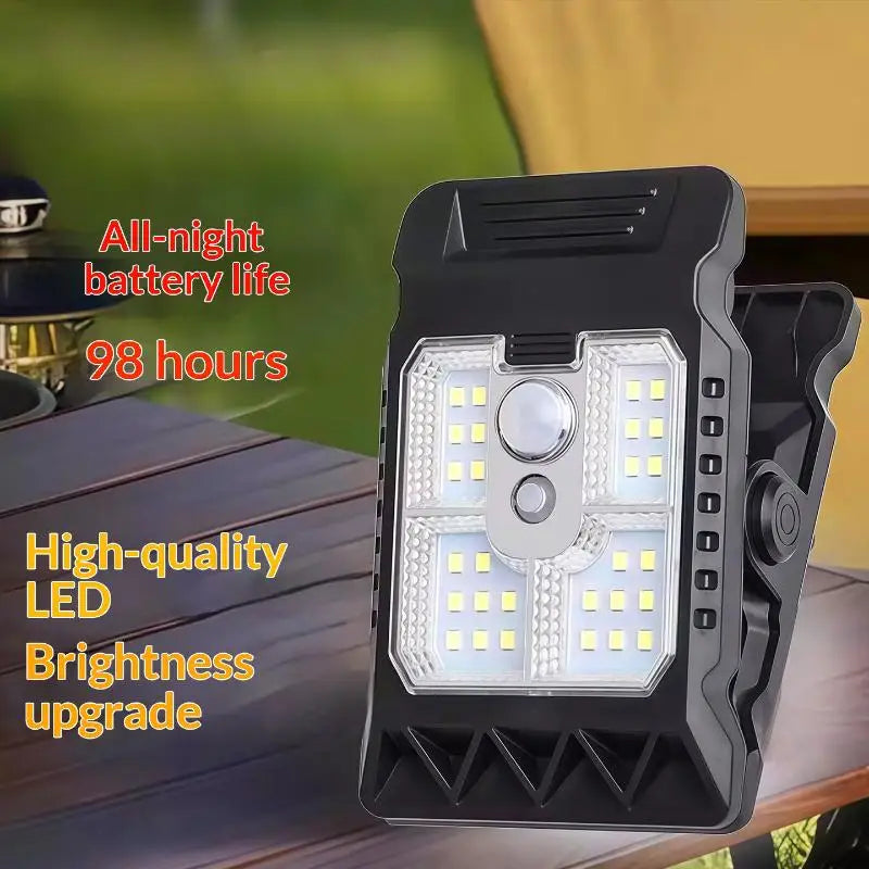 New Upgraded Human Body Sensing Solar Clip Lamp Outdoor Courtyard Lamp Garden Lighting Solar Wall Lamp