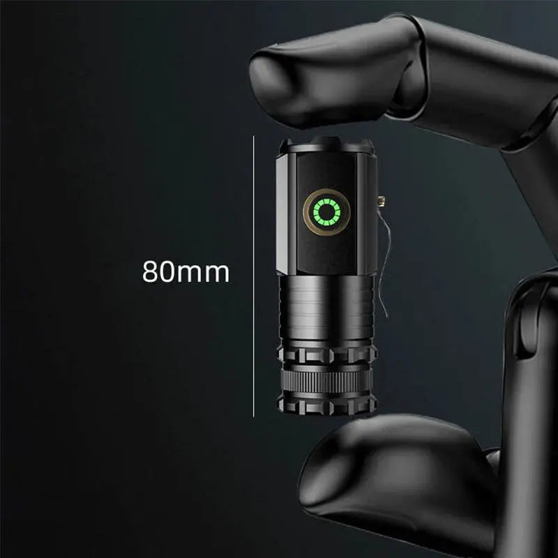 Flashlight Rechargeable EDC Torch Waterproof Hiking Camping Portable Flashlight 16340Battery with Pen Clip Tail Magnet