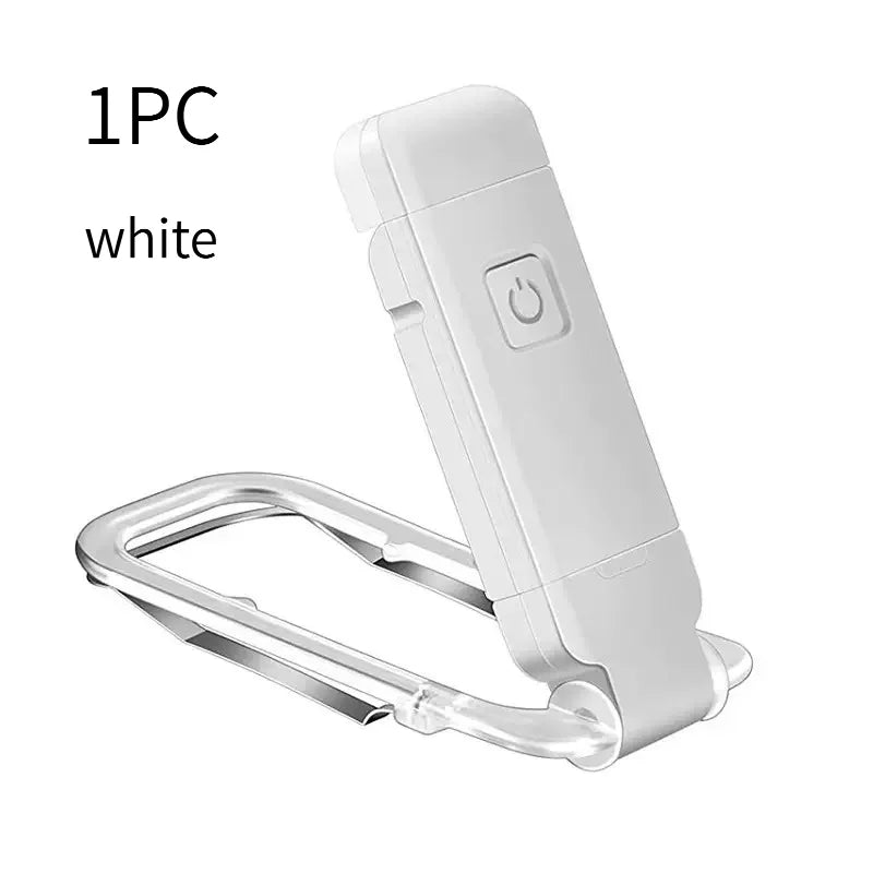 Mini Light Reading Clip Light LED Small Night Light USB Charging Adjustable Brightness Eye Protection Portable Smart Book Lamp