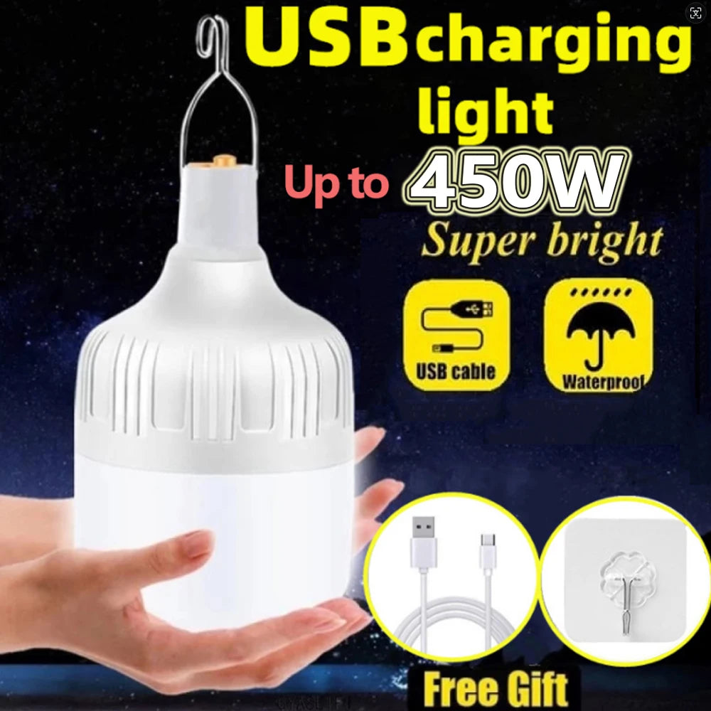 USB Rechargeable LED Multifunctional Emergency Lights House Outdoor Portable Lanterns Emergency Lamp Lantern BBQ Camping Light
