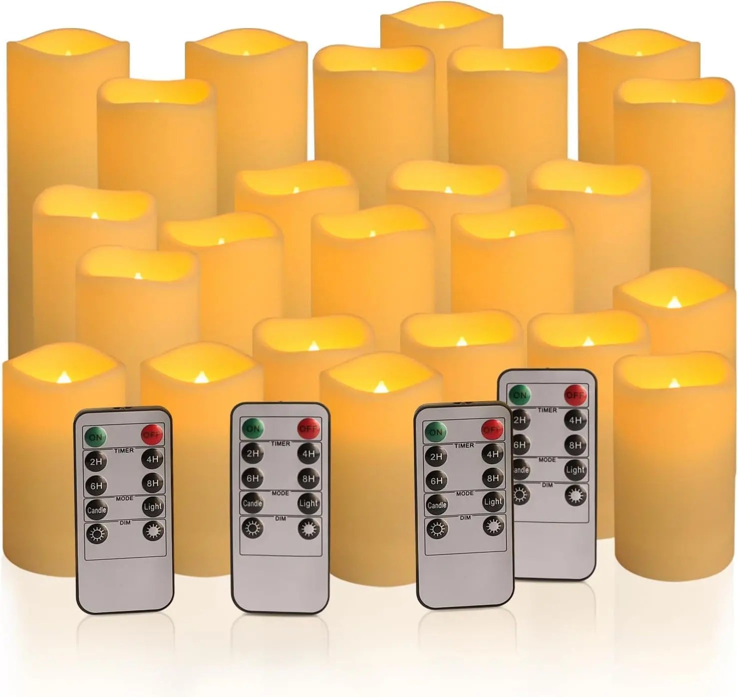 24-144 Units/Set of Waterproof Indoor Flameless LED Candle Lights Wholesale, Party Supplies for Gatherings and Festivals