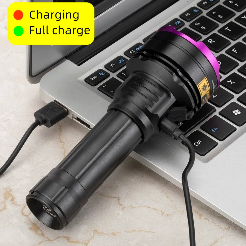 3 Led 30W 365nm/395nm UV Flashlight High Power Ultraviolet Curing Scorpion Money Ore Scorpion Cat Pet Urine Stains Marker Lamp