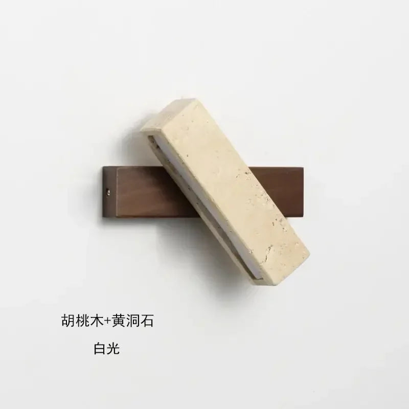 Natural Stone Wall Lamp Art Decor Sconce For Foyer Dining Room Bedroom Stairs Aisle Corridor Atmosphere Lighting Fixtures