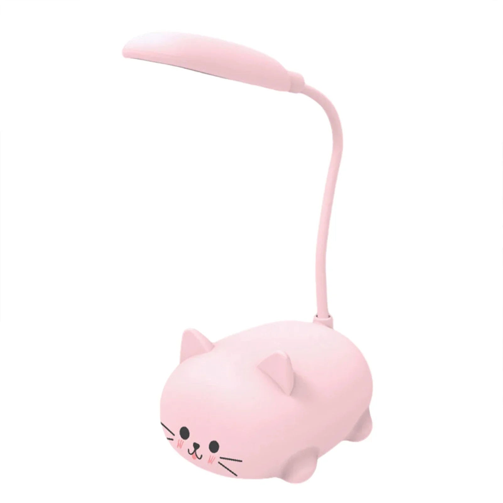 USB Night Light Foldable Cute Cat Student Learning Light Rechargeable 400mAh Adjustable Gooseneck Kids Gifts for Bedroom Office