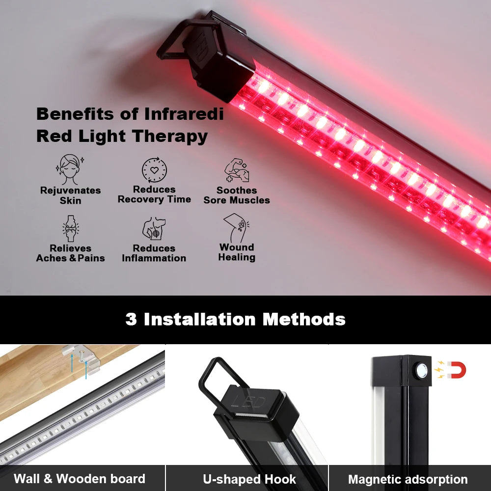 LED Red Light Healthcare Lamp T8 LED Tube Light USB 5V For Full Body Face Near Infrared Light Beauty Health Lamp LED Tube