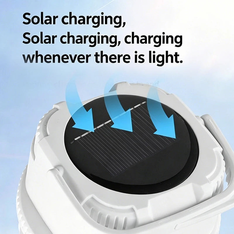 Camping Solar Outdoor Charging Ultra Long Endurance Emergency Light Camping Tent Stall Rechargeable Lighting