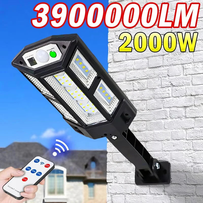 Newest Solar LED Light 300000LM Outdoor Solar Lamp Of Motion Sensor 4 Mode Waterproof IP65 Solar Garden Light Street Yard Lanter
