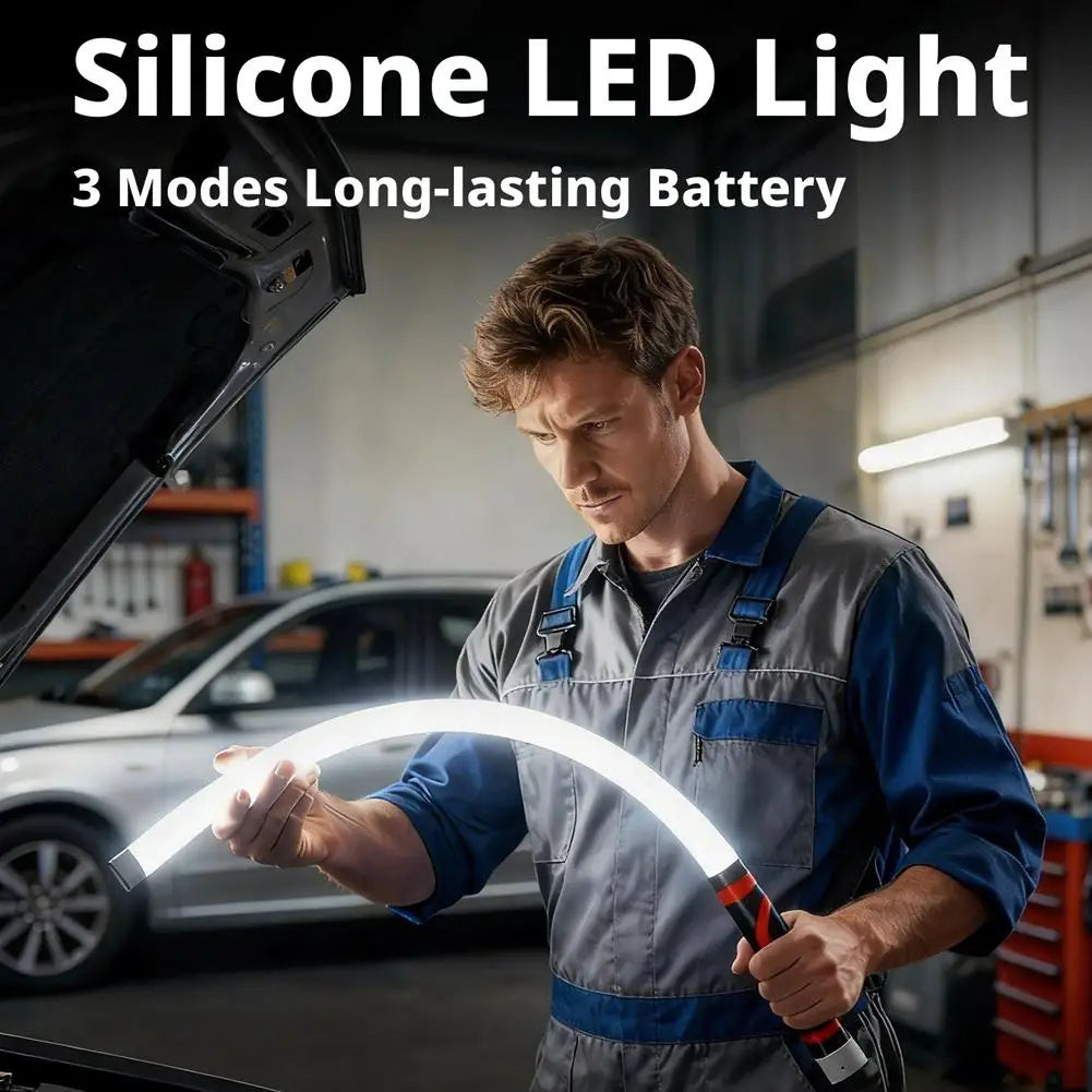 Rechargeable Flexible LED Flashlight 73cm High Lumen Outdoor Lamp Work Light for Auto Repair Engine Inspection Mechanic Tool