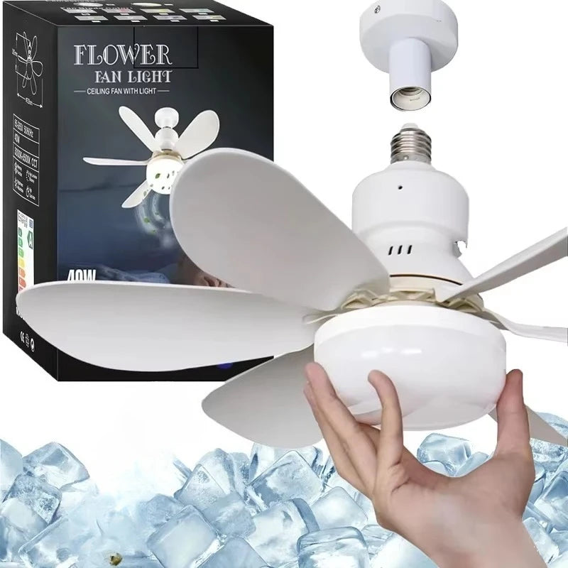 Ceiling Fan Light 30W E27 with Remote LED Dimming Function Suitable for Living Room Study and Home use 85-265V