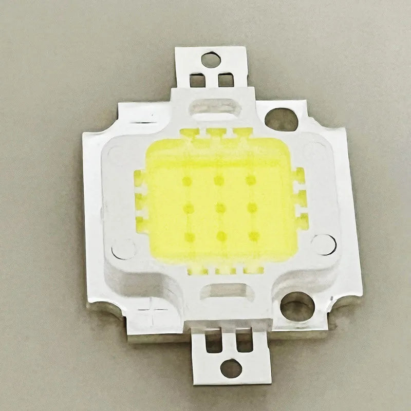 10pcs 10W LED High power LED floodlight bead 10000k 20000k 30000k cool white 900mA 9-12V 800-1000LM 30mil Chip