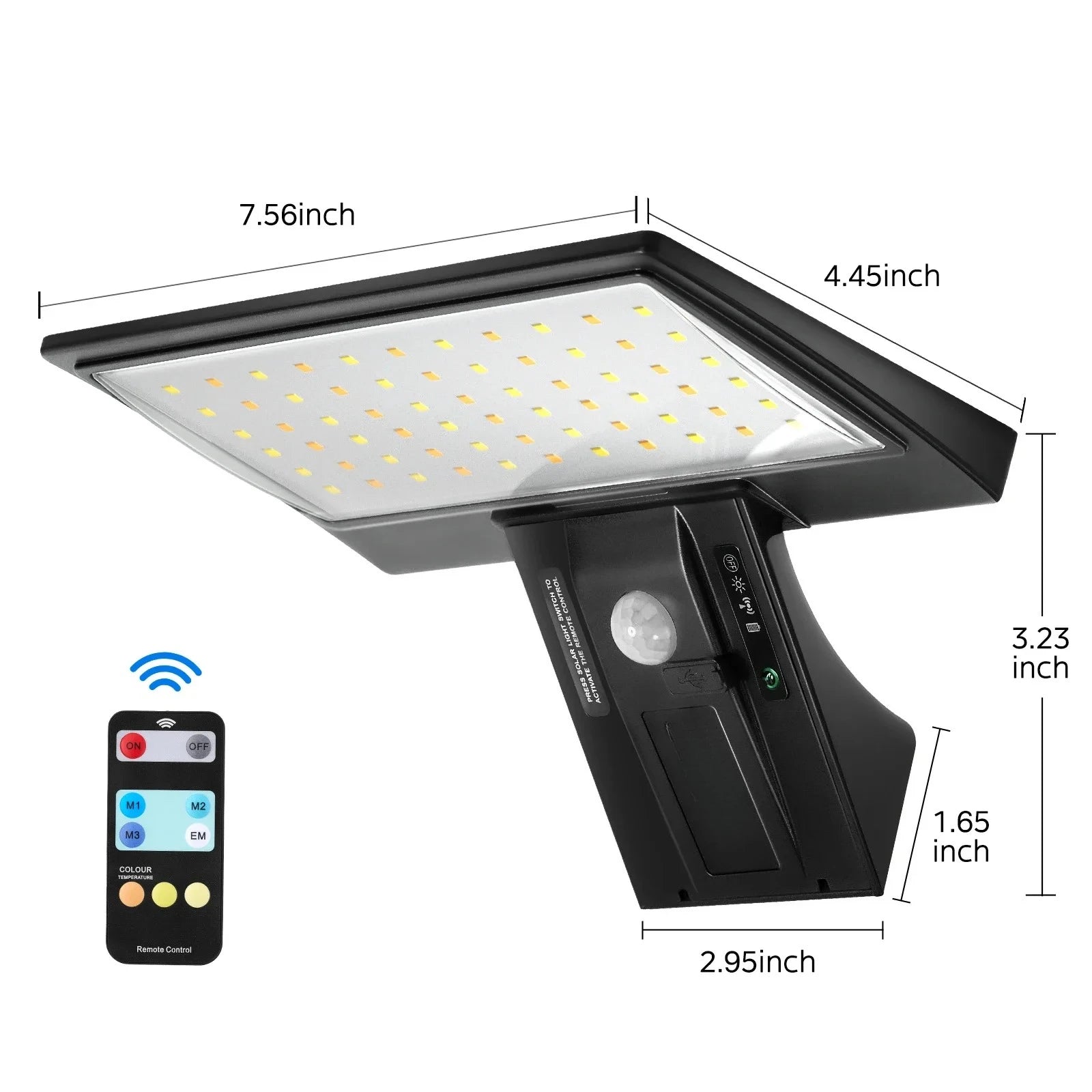 Upgraded outdoor solar lamp, waterproof garden lamp, intelligent sensor wall lamp, no wiring, new rural villa wall lamp