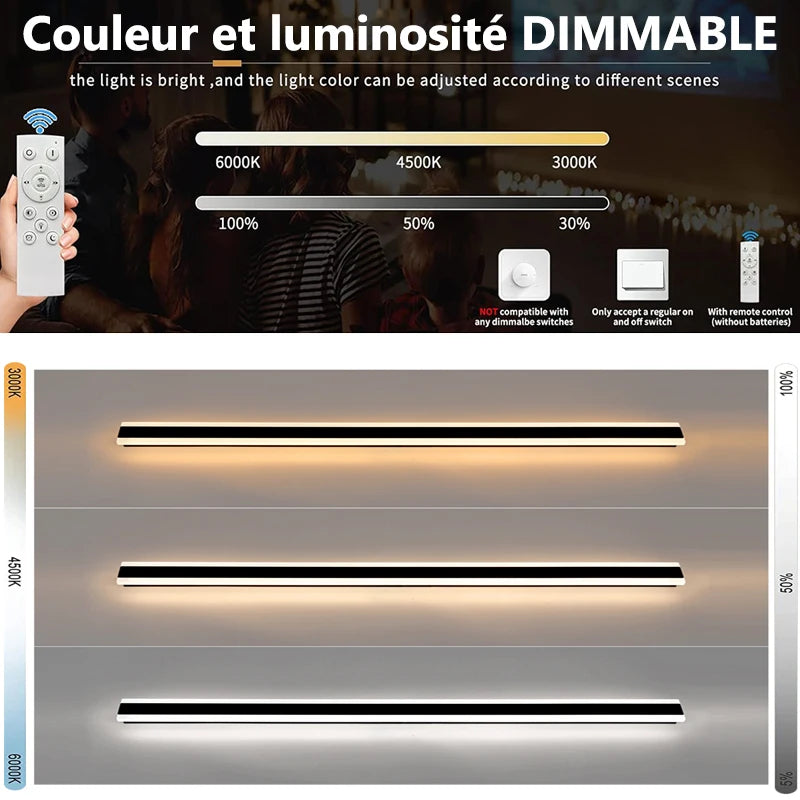 Outdoor Garage Porch Lighting LED Long Wall Sconces Brightness Garden Lamp Black Gold White Gray 85v 265v Villa Sconce Luminaire