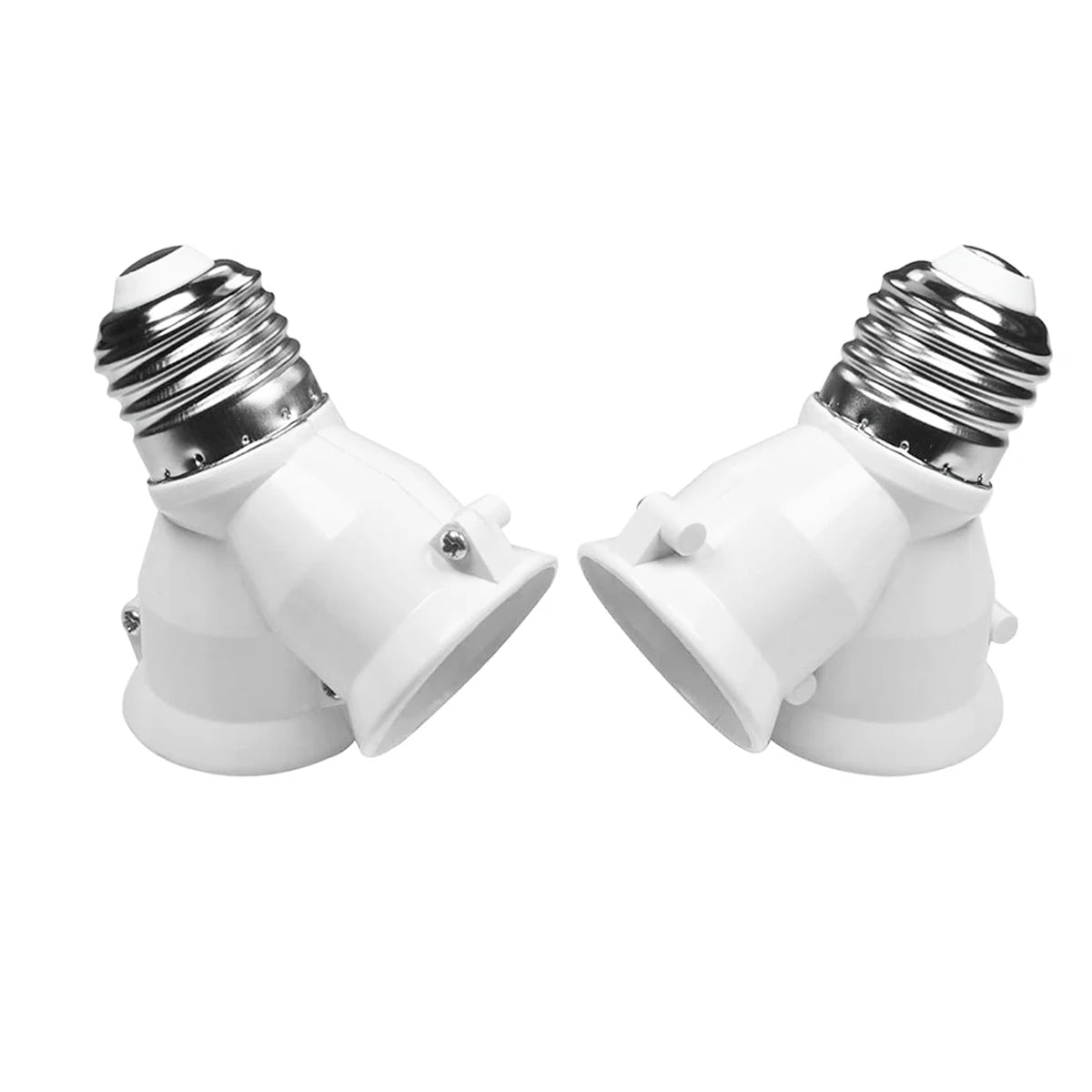 Screw 2-e27 Lamp Bulb Socket Bulb-socket Light-holder Lighting-accessories Halogen-light-lamp Holder 2in1 Double E27 Buld-socket