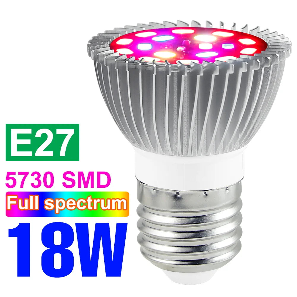 220V LED Full Spectrum Grow Light Bulb E27 Phytolamp For Plants LED E14 UV Lamp Indoor Flower Seeds Hydroponics Growth Lights