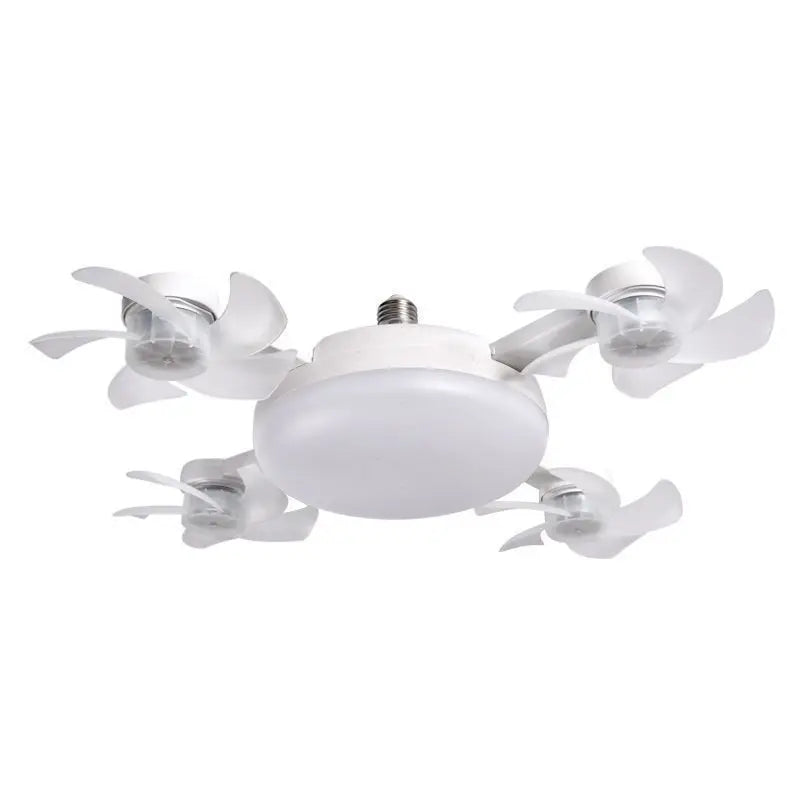 Nordic Screw Socket Ceiling Fan Light E27 Modern Fan Lamp for Dining Room LivingRoom High Wind Power Household Cooling Fan Light