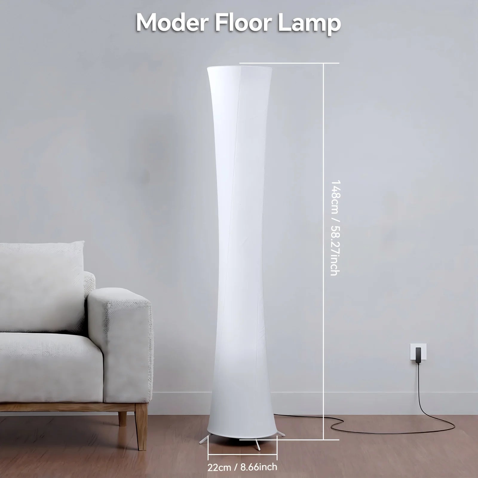 1pc Round Smart Floor Lamp, Modern RGB Corner Lamp with Tyvek Fabric, Music Sync, Remote Control, LED Floor Lamp for Living Room, Bedroom & Office Decor, Holiday Birthday Gift, Christmas Decoration