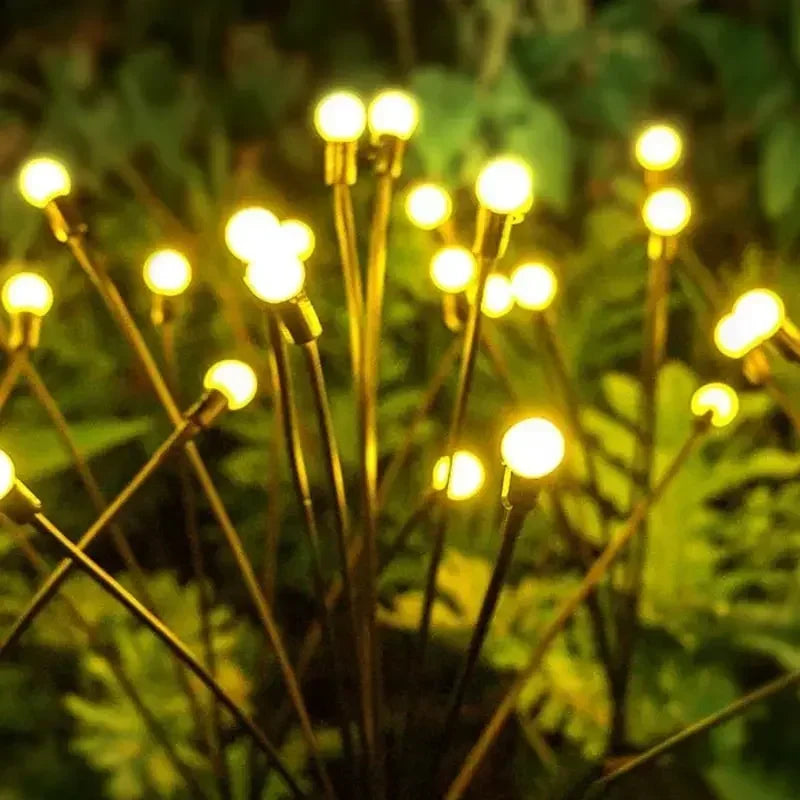 10/8/6 LED Solar Firefly Light Outdoor Waterproof Wedding Party Ornament Garden Lawn Paths Decoration Solar Garland Lights