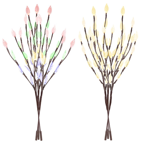 Kocaso 3 Pcs Solar Garden Lights - 60 Led Waterproof Tree Branch Decorative Lamps For Outdoors