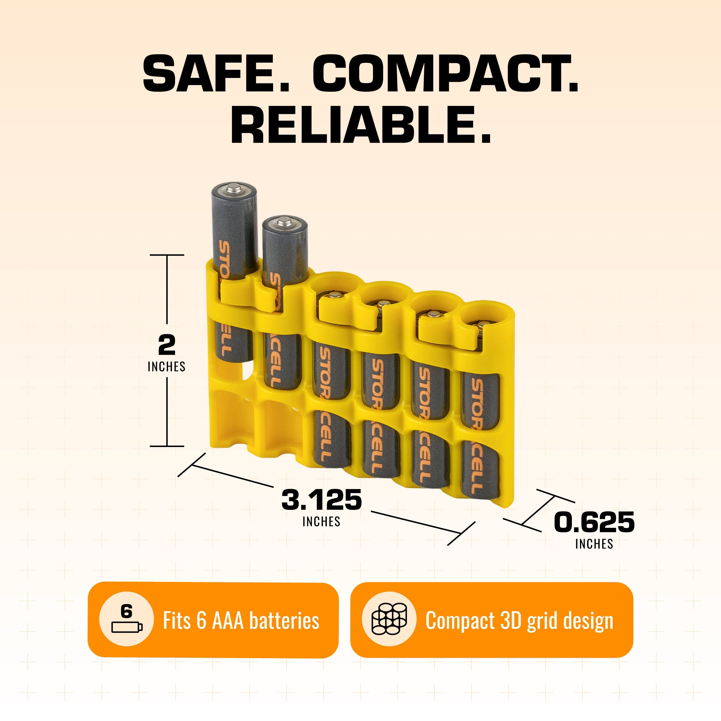 Slim Line AAA 6 Pack (Yellow)