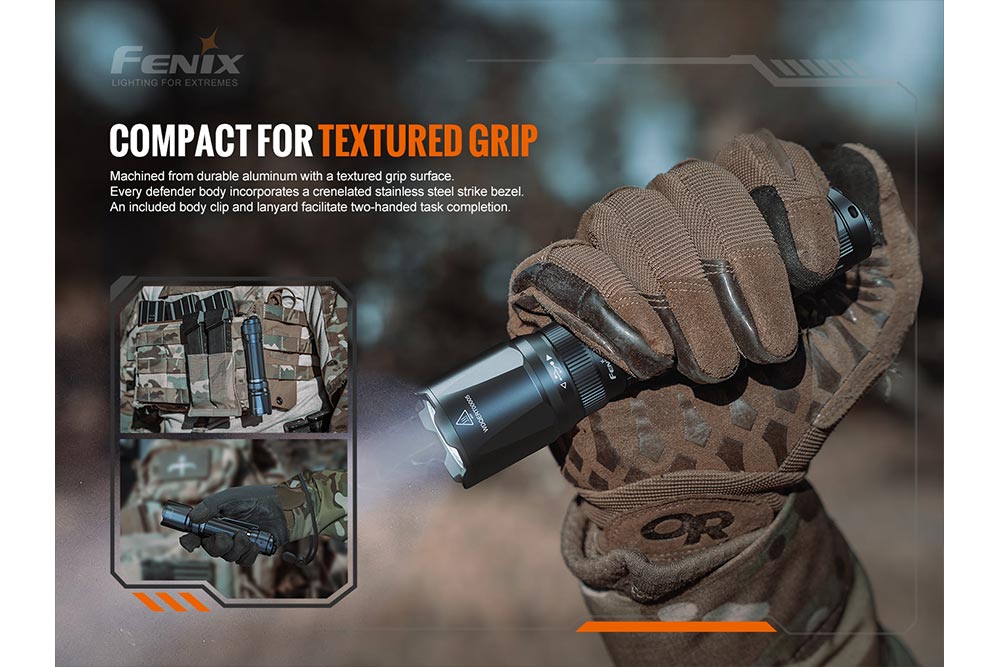 Fenix TK20R V2.0 Rechargeable Flashlight with FREE T5 Tactical Pen (optional)