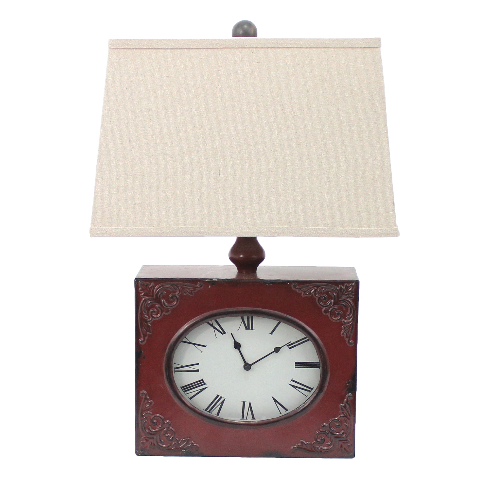 Teton Home Red Porcelain Table Lamp - Stylish Lighting For Home Decor