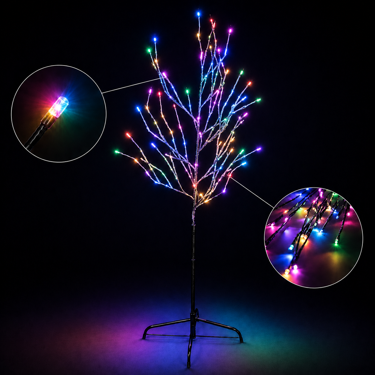 6ft 150L Tree Light, Multicolor