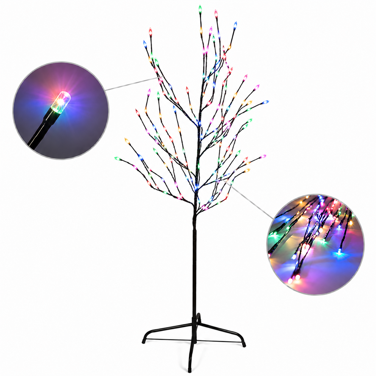 7ft 180L Tree Light, Multicolor