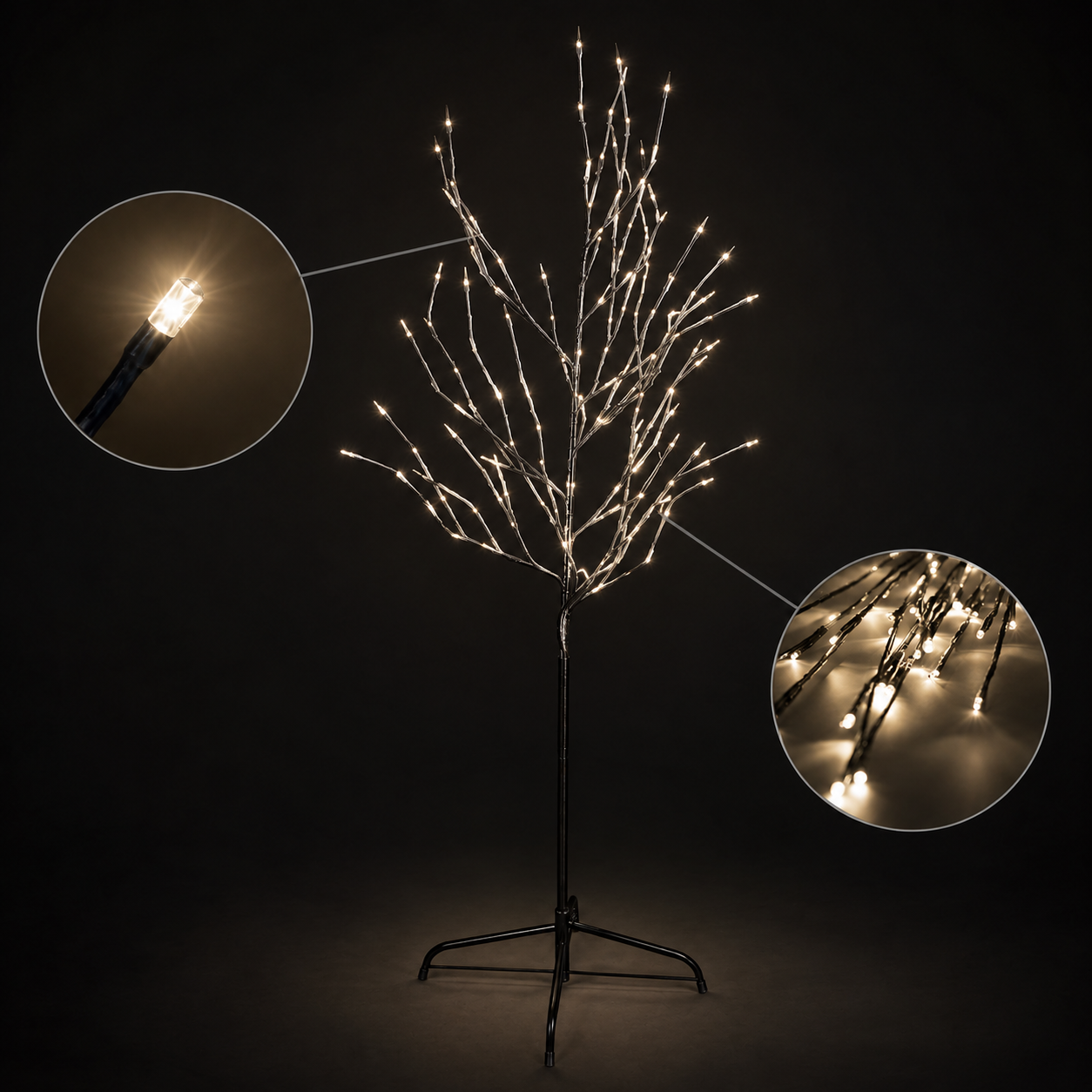 7ft 180L Tree Light, Warm White