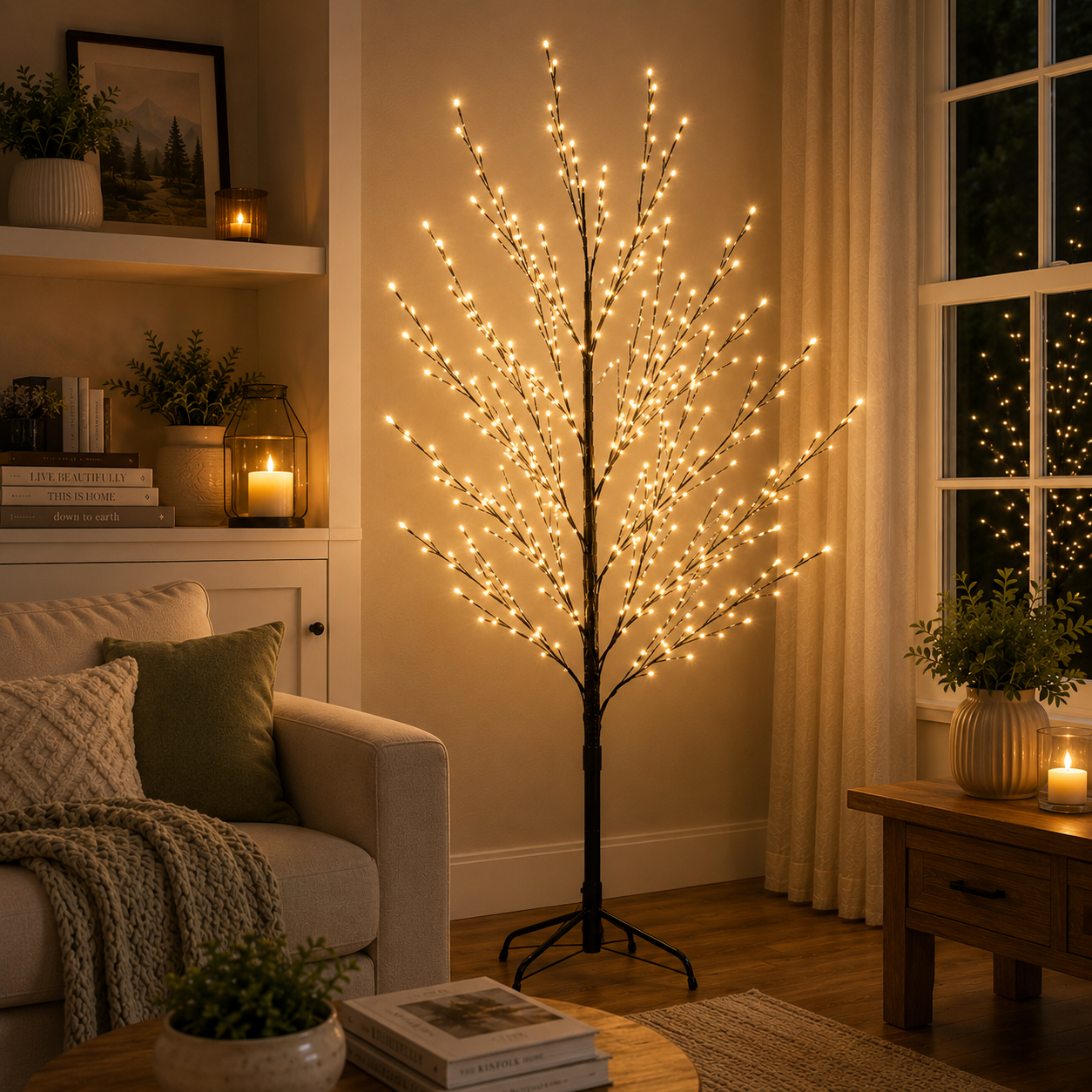 5ft 120L Tree Light, Warm White
