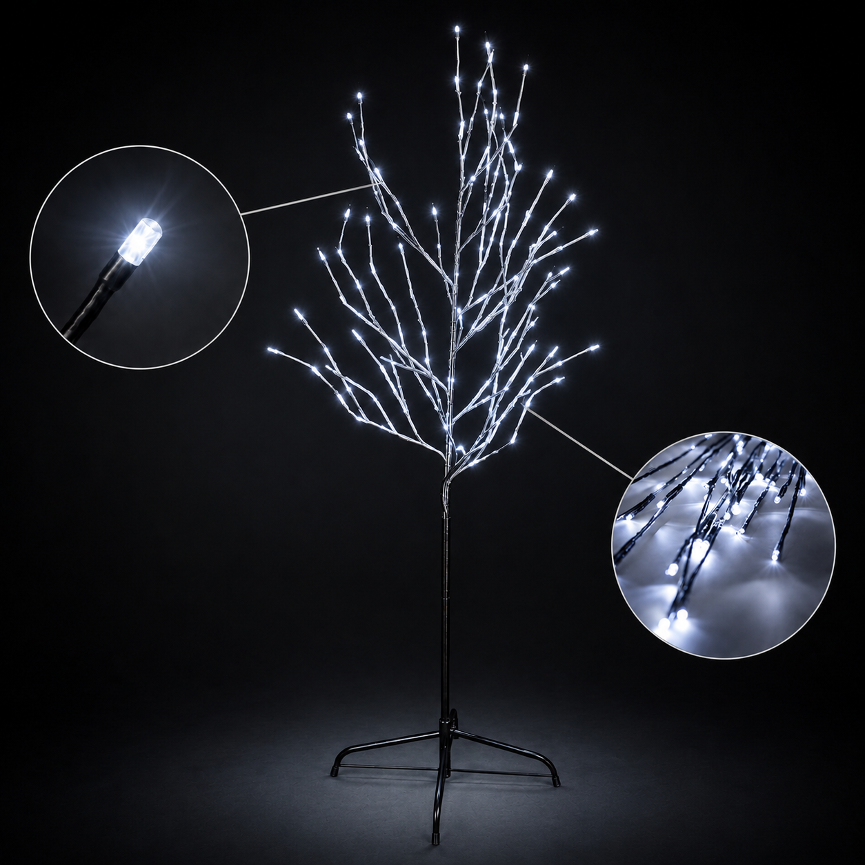5ft 120L Tree Light, White