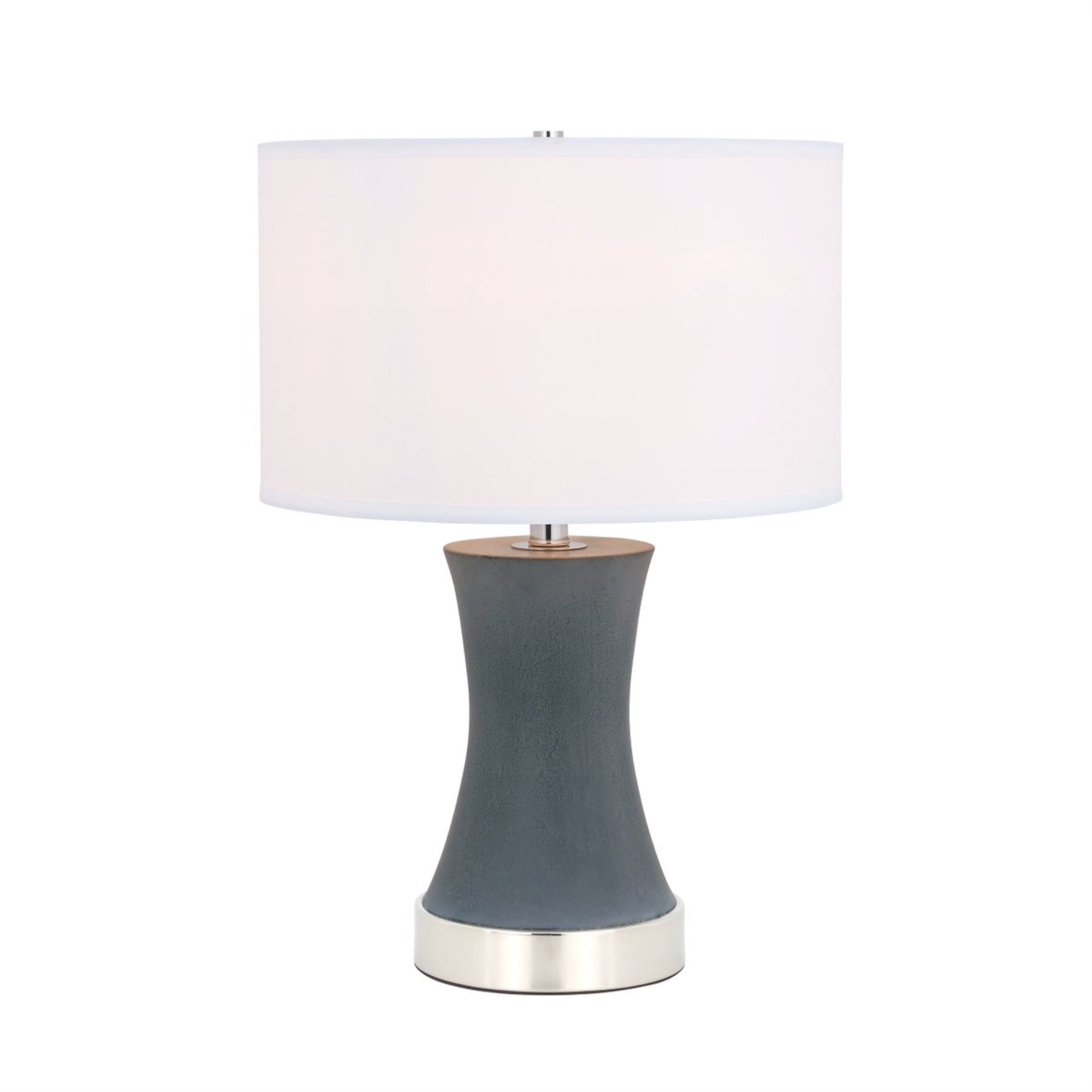 Knox 1 light Polised Nickel Table Lamp