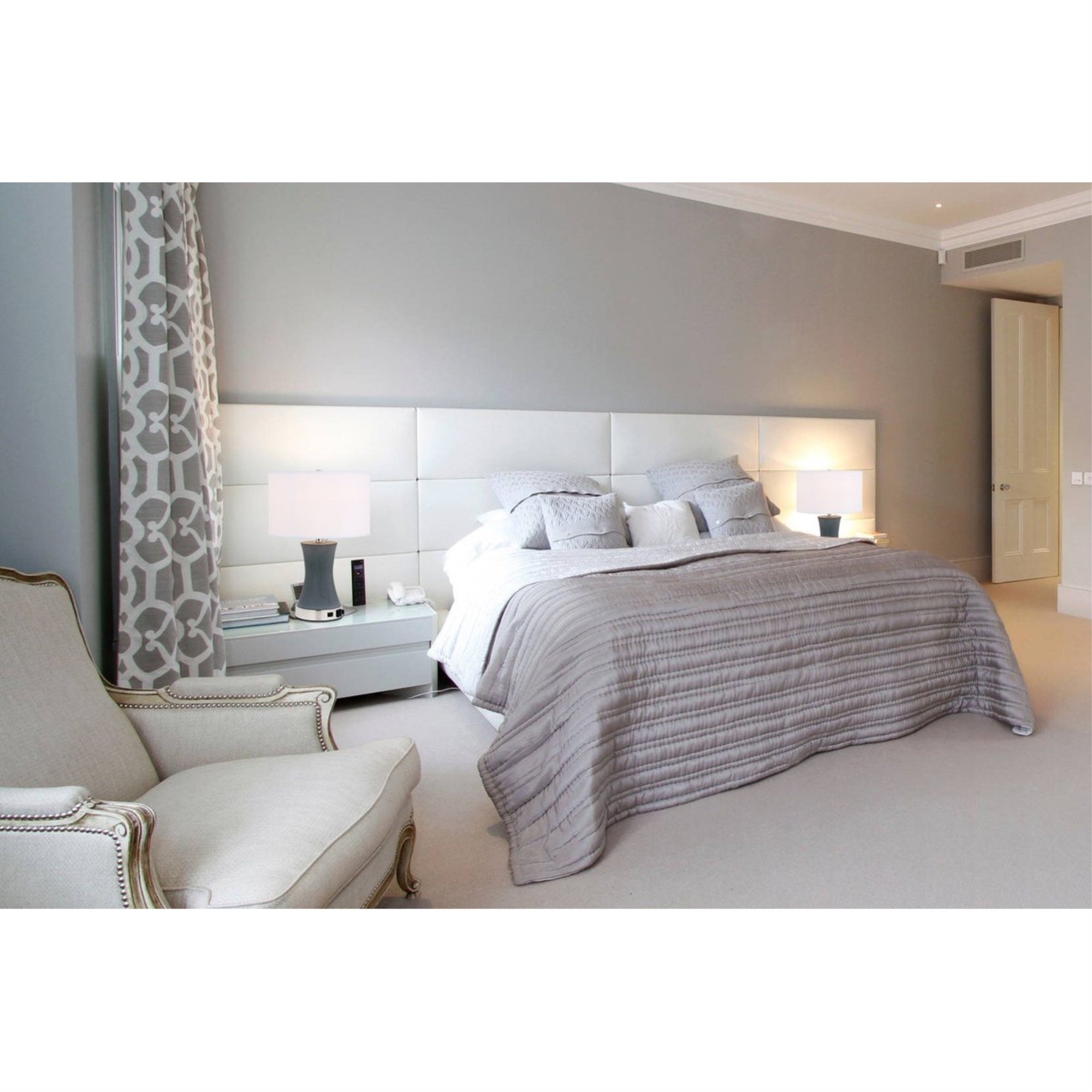 Knox 1 light Polised Nickel Table Lamp